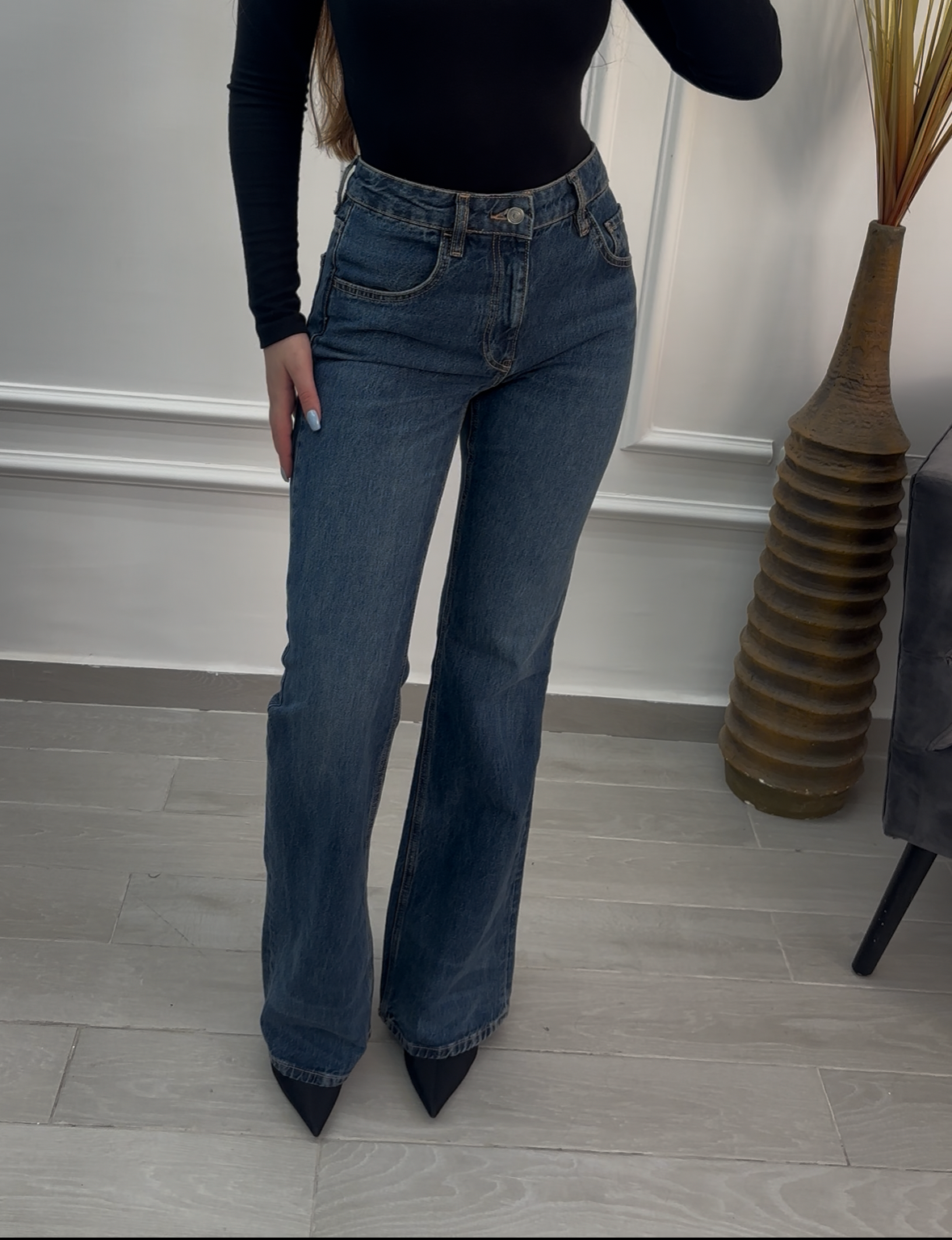 VINTAGE BLUE WASH JEANS