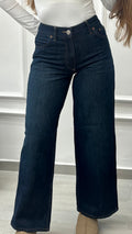 HIGH RISE NAVY JEANS